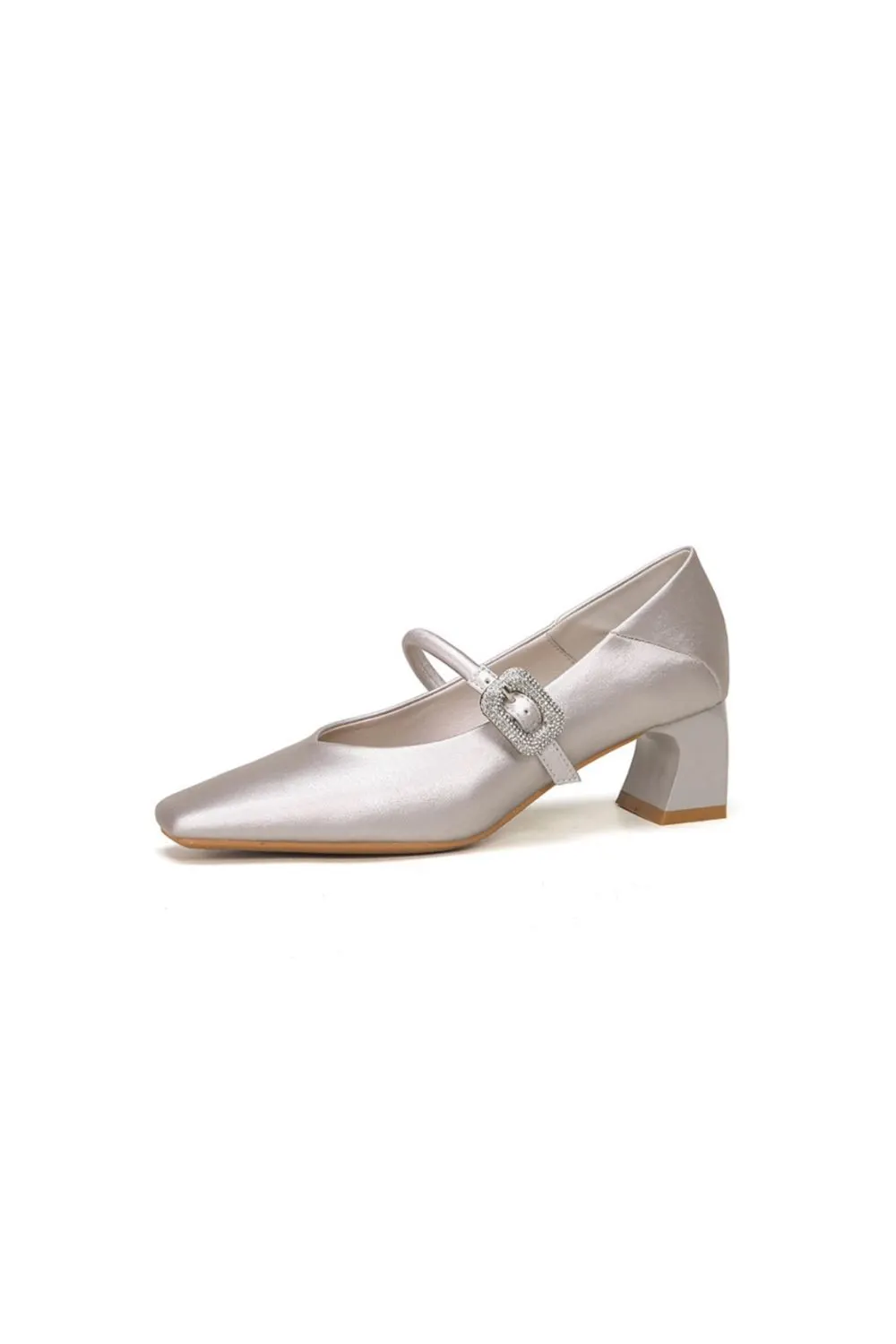 Square Toe Block Heel Pumps