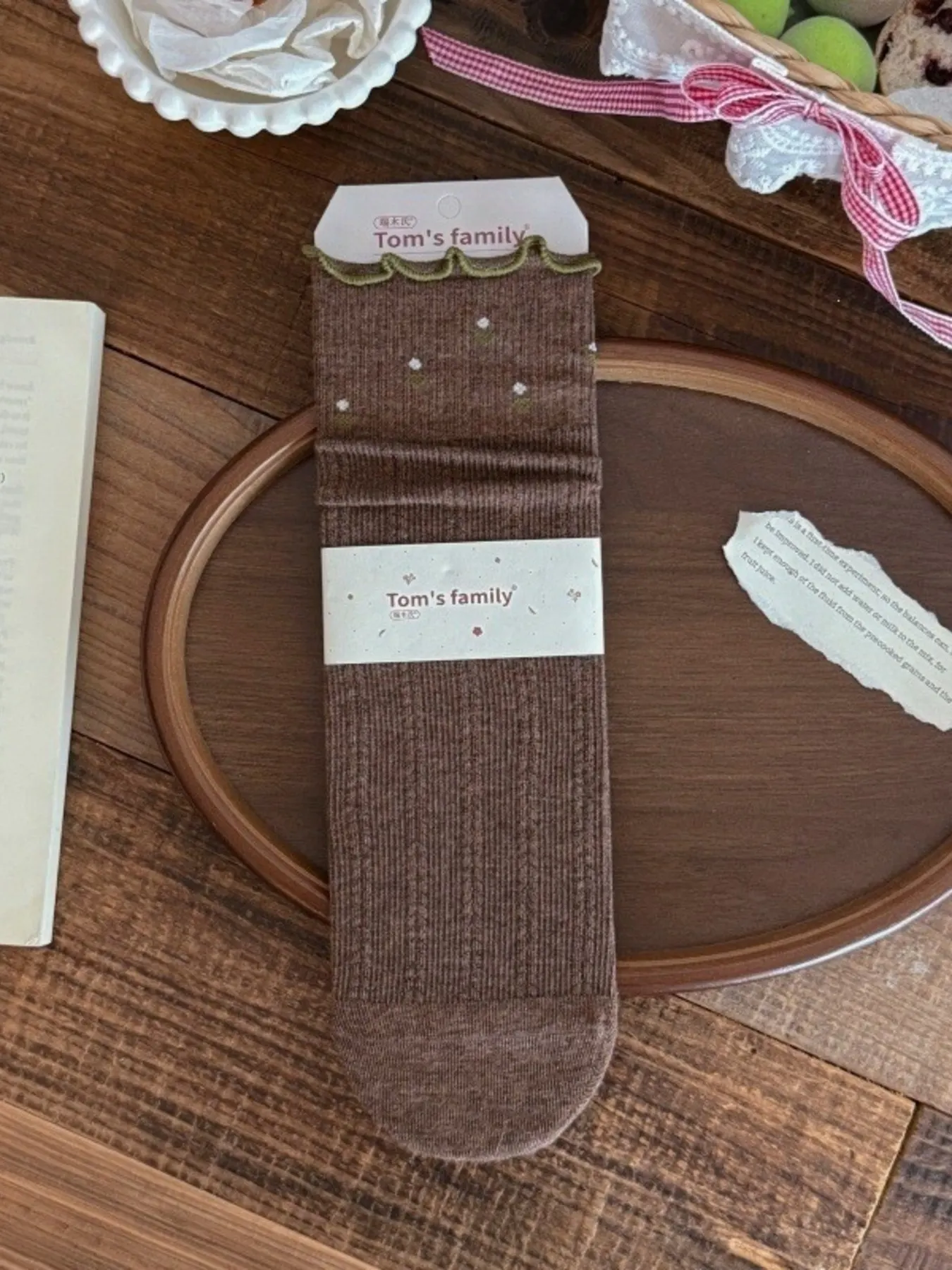 Ribbed Crew Socks 1